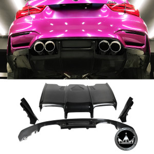 BMW F80/F82 PSM Style Carbon Fiber Diffuser + Undertray
