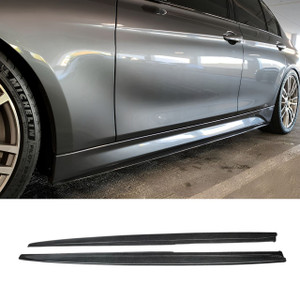 BMW F30/F31 Carbon Fiber M Performance Style Side Skirt Extensions