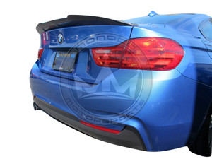 M4 Style Trunk Spoiler – 2014-2020 BMW 4-Series F32 Coupe, Painted #668 Jet Black, Taiwan