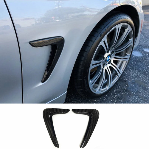 2014-2020 BMW 4 Series F32 F33 F36 Carbon Fiber Fender Vent Trim Set