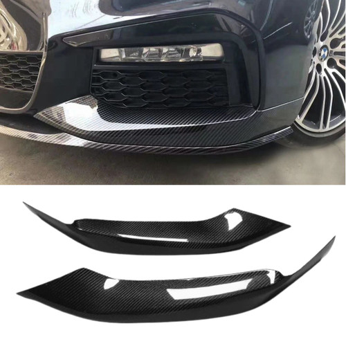 2017-2023 BMW G30 5 Series M Sport Style Carbon Fiber M Performance Front Splitters