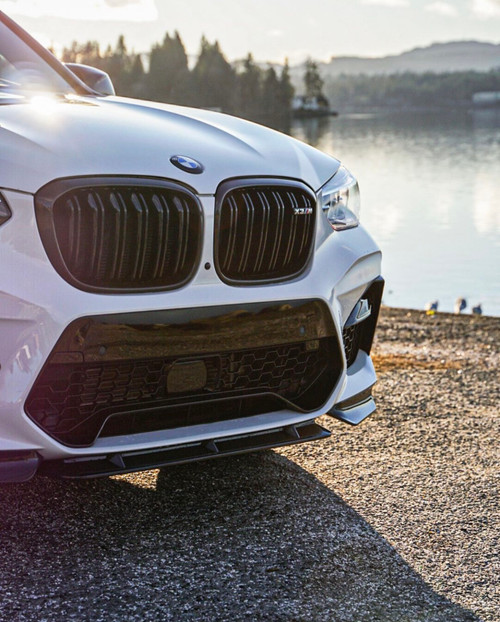 2018-2021 BMW G01/G02/F97/F98 X3 & X4 M Dual Slat Grilles (Gloss Black/Tri-Color/Carbon Fiber)