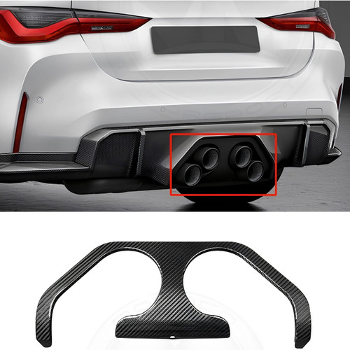 BMW G80 G82 G83 M3 M4 Dry Carbon Fiber M Performance Exhaust Center Trim