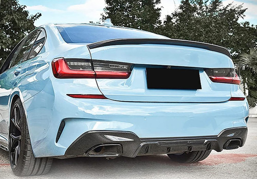 2019-2022 BMW G20 330i/M340i 3 Series Carbon Fiber M Performance Style Rear Diffuser