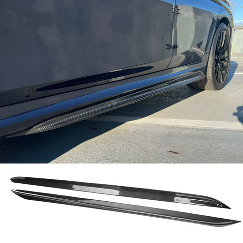 BMW 330i/M340i G20 Carbon Fiber M Performance Style Side Skirt Add-on Lip Extensions