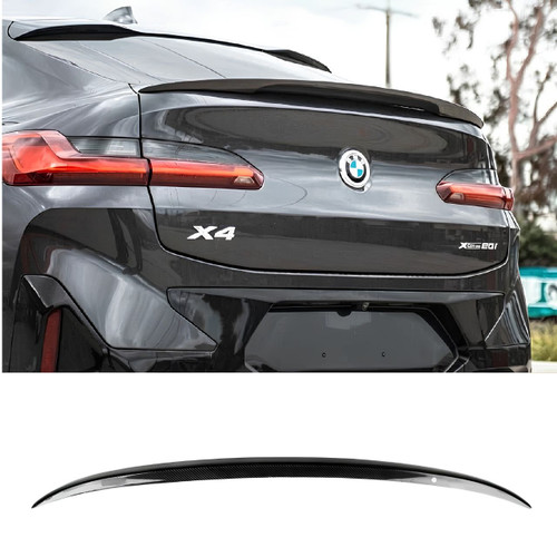 BMW X4 & X4M (G02 F98) Carbon Fiber Performance Style Trunk Spoiler