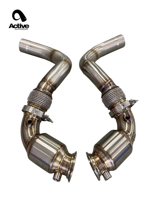 Active Autowerke 2019+ BMW M5 M8 (F90 F91) GESI Catted Downpipes