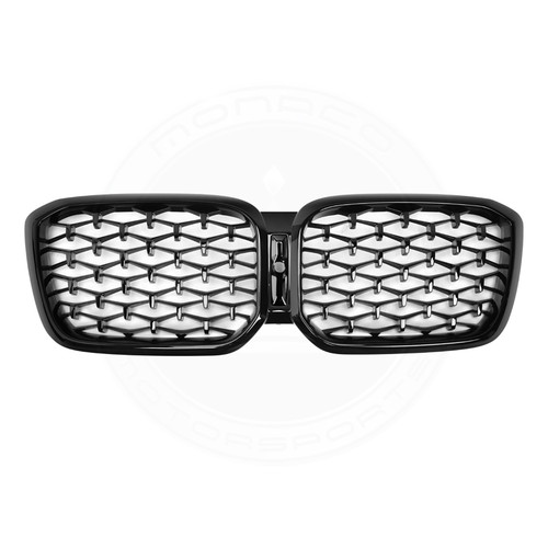 2022+BMW X3 & X4 M (G01/G02/F97/F98) Diamond Grilles Gloss Black