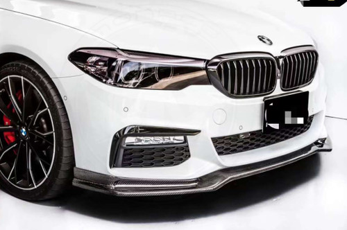 2017-2020 BMW G30 5 Series CC Style Carbon Fiber Front Bumper Lip