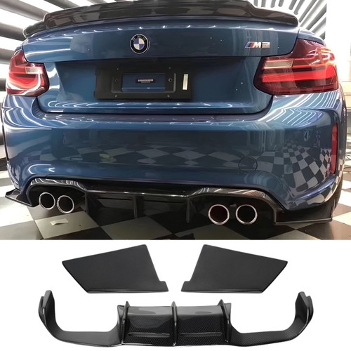 BMW F87 M2 MTC Style Carbon Fiber Rear Diffuser