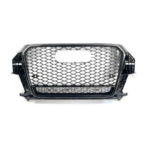 2013-2015 Audi RSQ3 Honeycomb Grille with Quattro in Lower Mesh | 8U Q3/SQ3