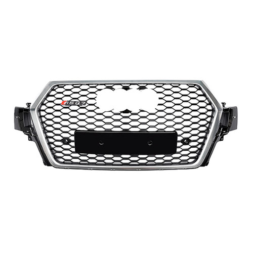 2016-2019 Audi RSQ7 Honeycomb Grille with Quattro in Lower Mesh | 4M Q7/SQ7
