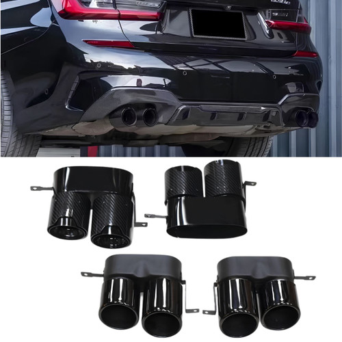 BMW G20 330i M Performance Style Quad Exhaust Tips