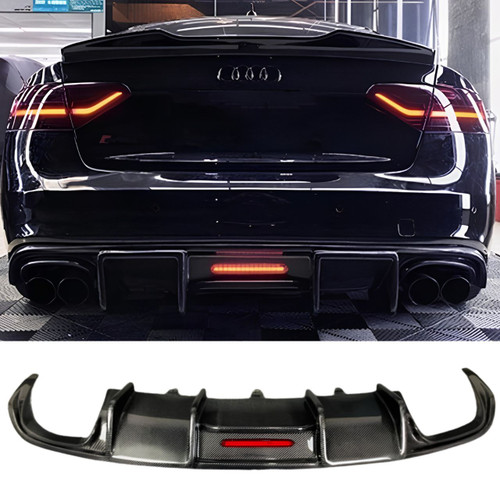 2008-2011 Audi A5 S5 KB Style Rear Diffuser with LED | B8
