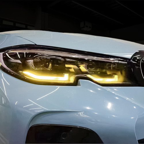 2019-2021 BMW G20 G21 LED Headlight Yellow DRL Set -Zoom-Monaco Motorsports