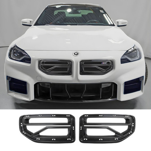 2023+ BMW G87 M2 V-Style Carbon Fiber Front Grille | Monaco Motorsports