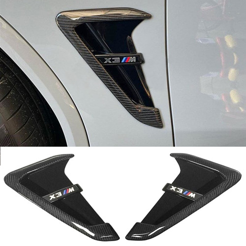 2018-2021 BMW X3 & X3M (G01/F97) Carbon Fiber Side Fender Vent Trim Covers