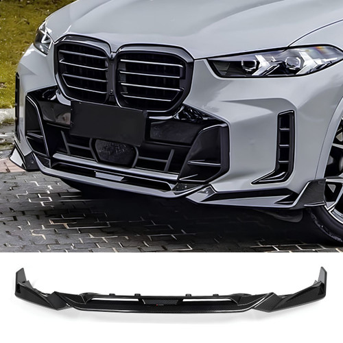 2019-2025 BMW G05  X5 Pre LCI/LCI Carbon Fiber SQ Style 3-Piece Front Bumper Lip