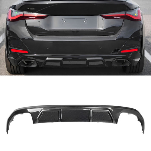 BMW G26 430i M440i Carbon Fiber Competition Style Rear Diffuser