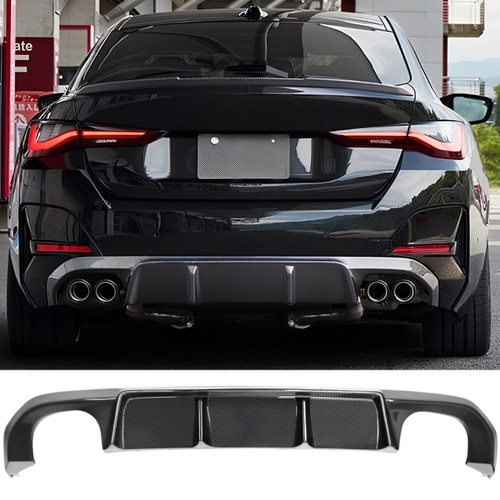 BMW G26 M440i 430i Carbon Fiber 3D Style Rear Diffuser