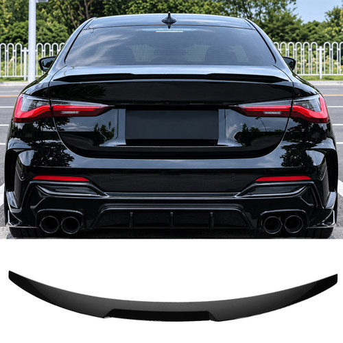 2021+ BMW 430i M440i M4 G82 G22 Gloss Black M4 Style Rear Spoiler