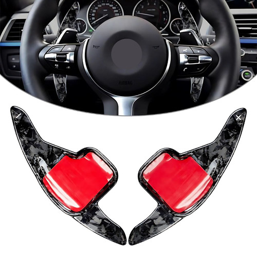 BMW Forged Carbon Fiber Steering Wheel Paddle Shifters Cover