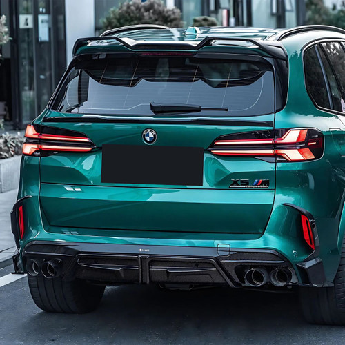 2020+ BMW X5M X6M (F95/F96) Carbon Fiber SQ Style 3-Piece Rear Diffuser Without LED Light