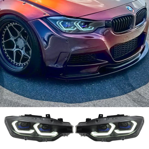 2012-2018 BMW 3 Series F30 G80-Style Laser Headlights