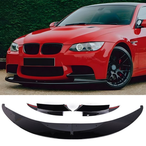 BMW M3 (E92/E93) Gloss Black M Performance Style Front Lip Set