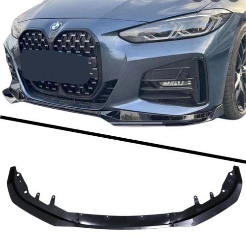 BMW G22/G23 430i M440i Gloss Black CS Style Front Lip Set
