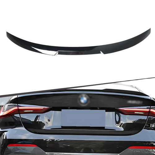 2021+ BMW 4 Series Gran Coupe (G26) Gloss Black V Style Trunk Spoiler
