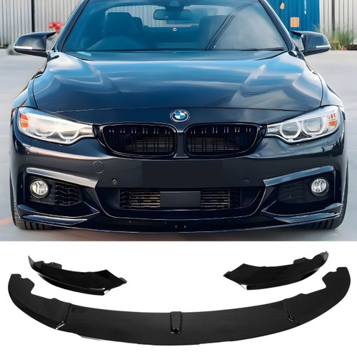 BMW 4 Series F32 F33 F36 Gloss Black M Performance Style Front Lip