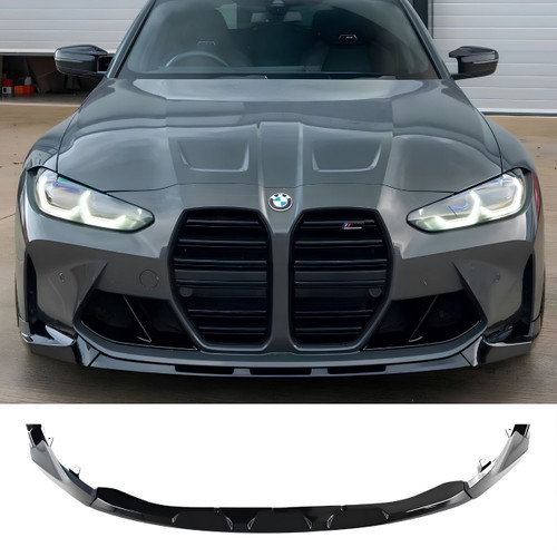 BMW G80/G82/G83 M3 M4 Gloss Black M Performance Style Front Lip & Splitters Set