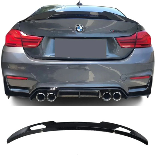 BMW F82 M4 V Style Gloss Black Rear Trunk Spoiler