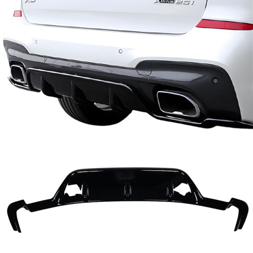 2018-2021 BMW X3 (G01) Gloss Black 3D Style Rear Diffuser