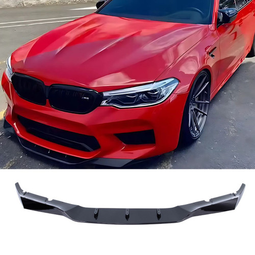 2018-2020 BMW F90 M5 Gloss Black RKP Style Front Lip