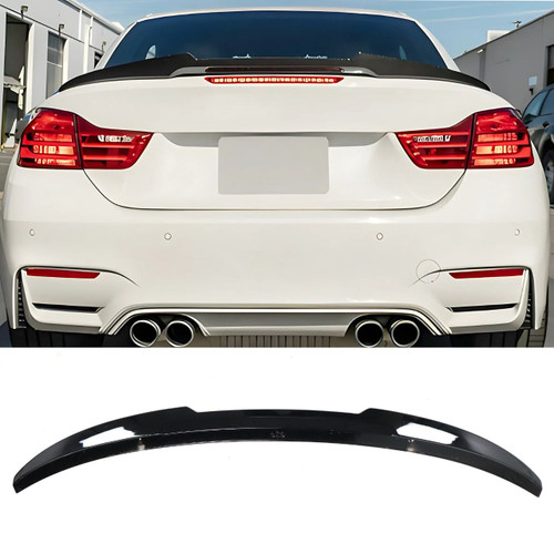 BMW M4/4 Series Convertible F83 F33 Gloss Black V Style Trunk Spoiler