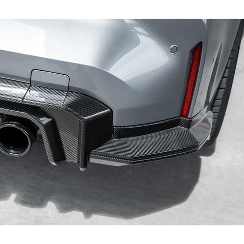BMW G80/G82/G83 M3 M4 Carbon Fiber SQ-B Style Rear Bumper Splitters