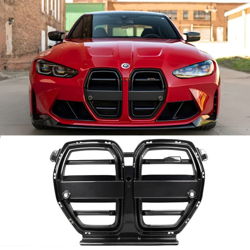 BMW G80/G82/G83 M3 M4 Carbon Fiber SQ-V Style Grilles