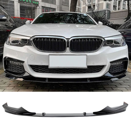 2017-2020 BMW G30 5 Series M Performance Style Gloss Black Front Lip & Splitters