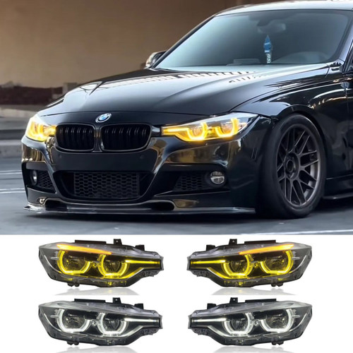 2012-2018 BMW 3 Series F30 LCI-Style Dual Color LED Headlights