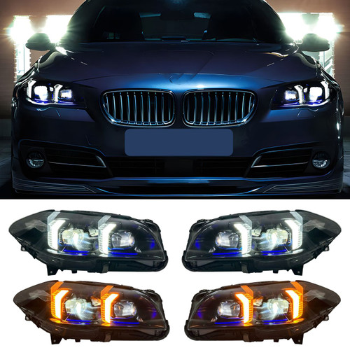 2011-2017 BMW F10 M5/5 Series Fang Style LED Headlights
