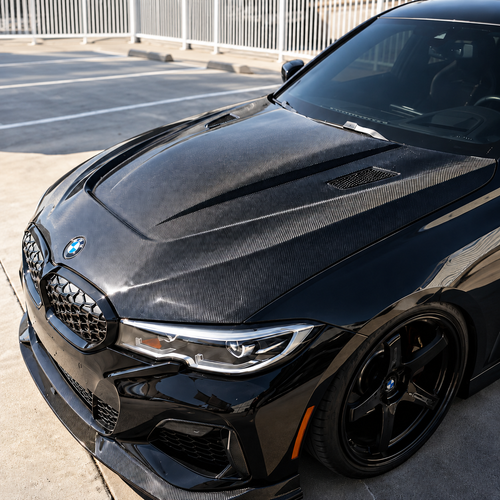 2019+ BMW G20 330i/M340i 3 Series Carbon Fiber MBJ Style Vented Hood