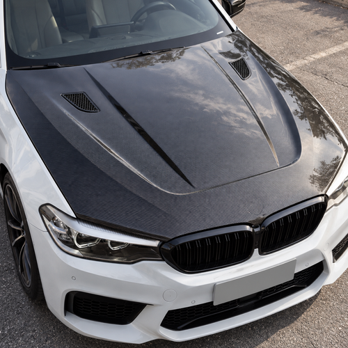 2017-2023 BMW F90 G30 M5/5 Series Carbon Fiber GTR Style Vented Hood