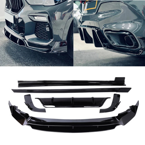 2024+ BMW X6 (G06) Gloss Black A Style Full Body Kit