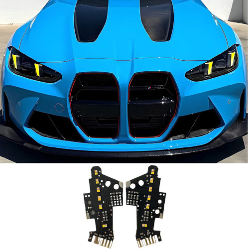 2025+ BMW M3/M4 4 Series CSL Style Yellow DRL LED Headlight Modules
