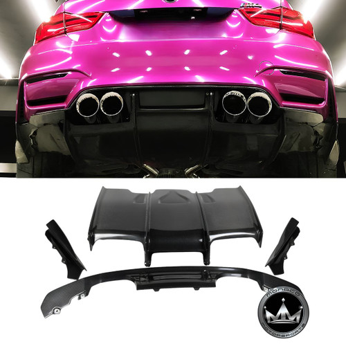 BMW F80/F82 PSM Style Carbon Fiber Diffuser + Undertray