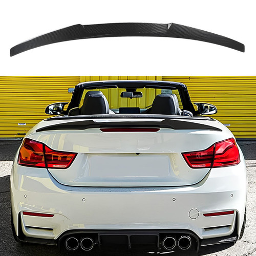 BMW M4/4 Series Convertible F83 F33 Carbon Fiber M4 Style Rear Trunk Spoiler