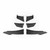 BMW M3 M4 F80/F82 Carbon Fiber MAD Style 6 Piece Front Canards Set