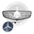 2014-2017 Mercedes Benz E-Class Diamond Style Chrome Silver Front Grille With Emblem | C207 | W207 - Monaco Motorsports
